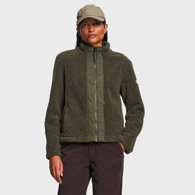 Veste sherpa col montant zippée détails nylon T-KIT AIGLE