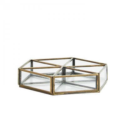Plateau en verre 6 compartiments MADAM STOLTZ