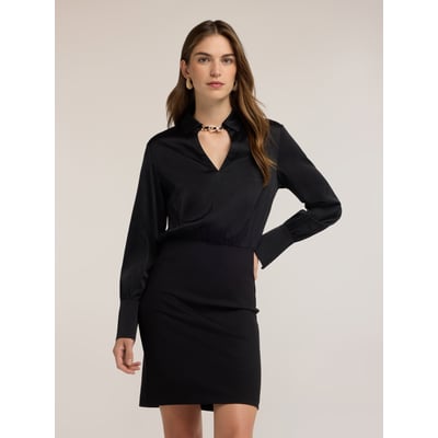 Robe chemisier avec détail bijou MOTIVI