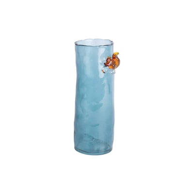 Vase Verre SQUIRREL ON BRANCH PRESENT TIME