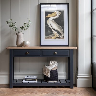 Ende Painted Oak Console Table SO'HOME