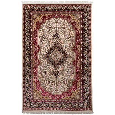 Authentique tapis d'Orient fait main en rayonne JAIPOUR 4 UN AMOUR DE TAPIS
