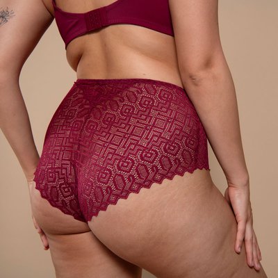 Culotte haute aubergine TALISMAN BAISER VOLÉ