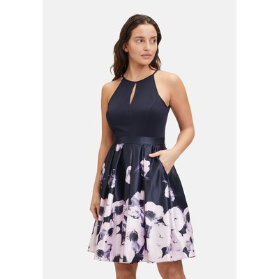 Robe de cocktail à imprimé à fleurs VERA MONT
