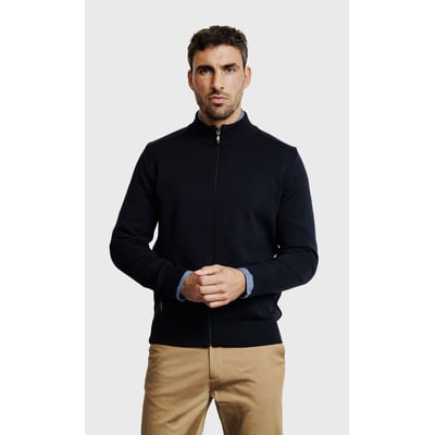 Gilet en maille Milano 3 fils en laine mérinos ACROSS