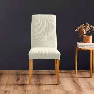 Housse de chaise extensible en polyester gaufré DECORATIE