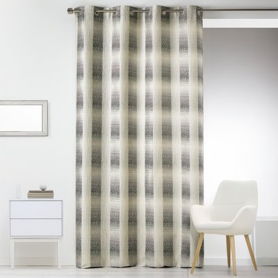 Rideau en Jacquard  - Effet Quadrillé HOME MAISON