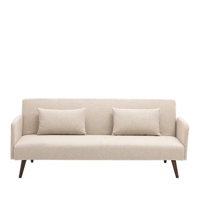 Canapé convertible 3 places en tissu bouclette - Nielson DRAWER