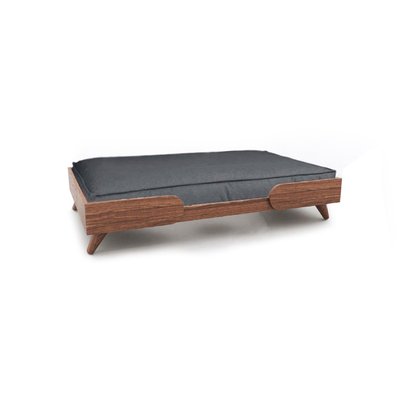 Canapé chien en bois avec coussin, KAN BAGANE