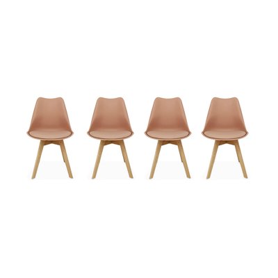 Chaise scandinave acier (lot de 4) NILS SWEEEK