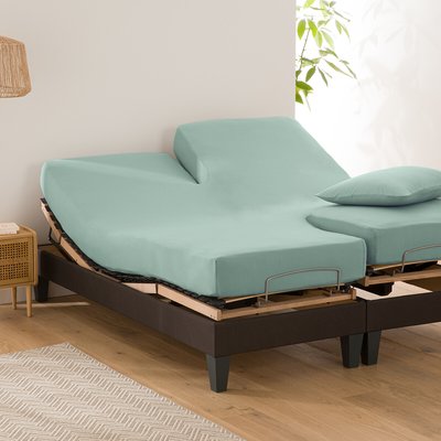 Scenario Plain 100% Organic Cotton Fitted Sheet for Articulated Bed LA REDOUTE INTERIEURS