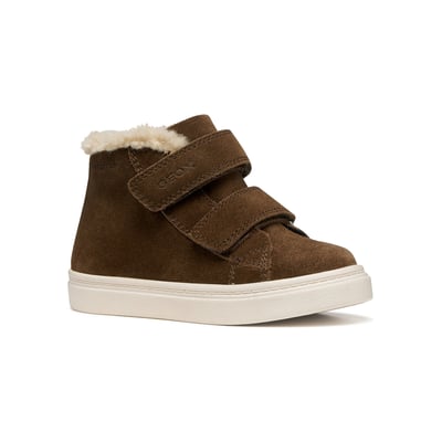 Baskets montantes fourrées, en cuir, NASHIK WATERPROOF GEOX