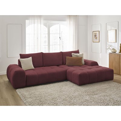 Canapé d'angle convertible 3 places en tissu chiné, EVEREST BOBOCHIC