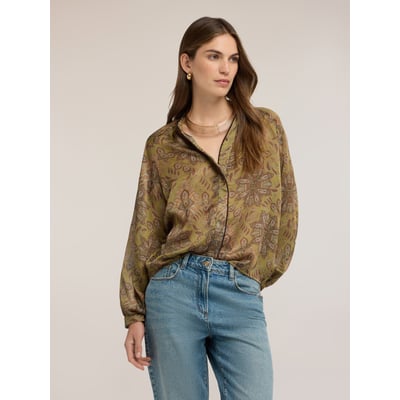 Blouse avec imprimé et manches ballon MOTIVI
