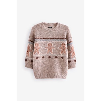 Pull ras du cou à motif noël NEXT