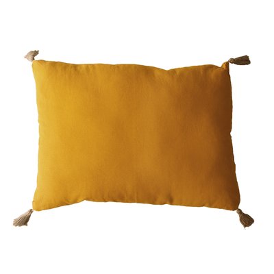 Coussin avec pompons en jute HOME MAISON