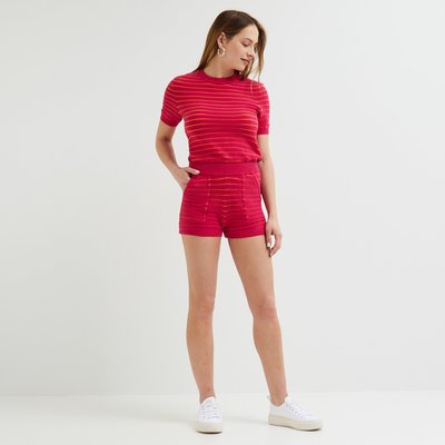 Short en maille rayé MONOPRIX