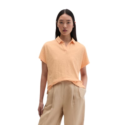T-shirt style polo regular en jersey slub MARC O'POLO