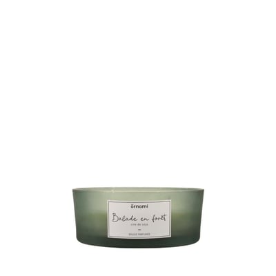 Bougie parfumée en cire de soja 4 mèches "Balade en forêt" 380gr ORNAMI