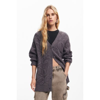 Desigual - Cardigan oversize en maille DESIGUAL