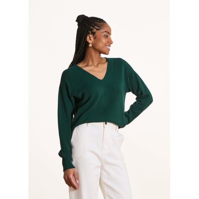 Pull droit à encolure V LA FEE MARABOUTEE