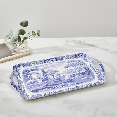 Large Blue Italian Handled Tray PIMPERNEL