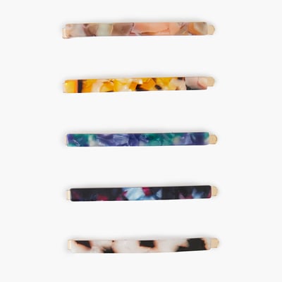 Set de 5 pinces à cheveux multicolores BALABOOSTE