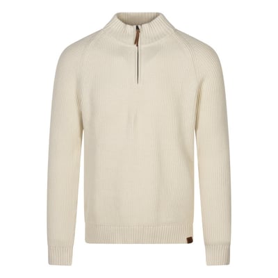 Pull en coton marine uni avec une coupe droite et un col camionneur TIMBERLAND