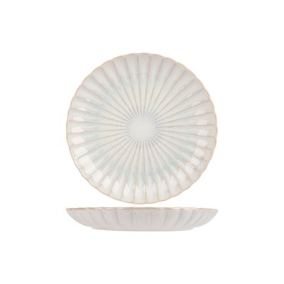 Lot de 4 assiettes plates en grès, ASTERA COSY&TRENDY