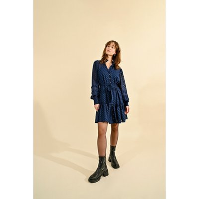 Robe courte, col montant, boutonnée, ceinturée à l MOLLY BRACKEN