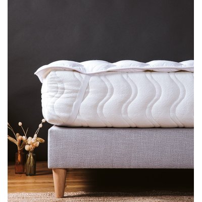 Surmatelas HAWI Enveloppe TENCEL™ Coton Bio - Confort Moelleux - Respirant - Facilité d'installation - Matelas classique, Clic Clac, BZ - OEKO-TEX® KADOLIS
