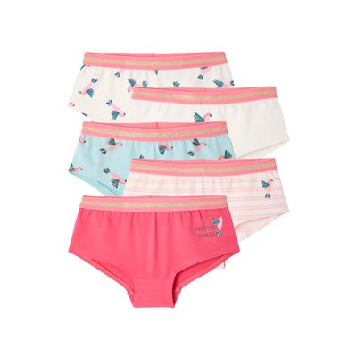 Lot de 5 shorties jungle VERTBAUDET