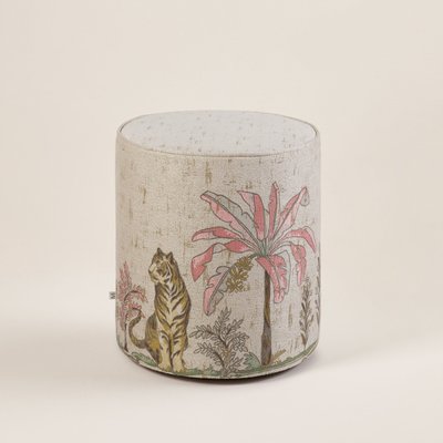 Pouf en Revêtement jacquard effet tapisserie  LAKKARDA MADURA