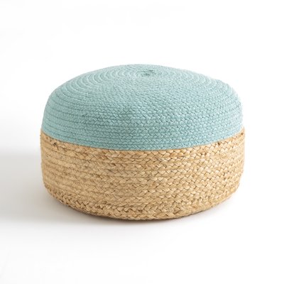 Pouf bicolore iuta Popayan LA REDOUTE INTERIEURS