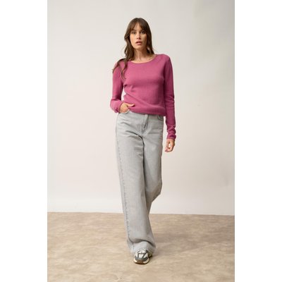 Pull Col Rond Orchidée Vivian JUST CASHMERE