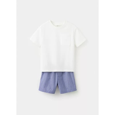 Pyjama court rayures MANGO BABY
