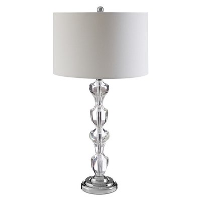 Stacked Crystal and Silver Table Lamp SO'HOME