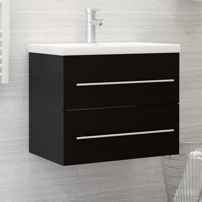 Meuble sous lavabo brillant HOME MAISON