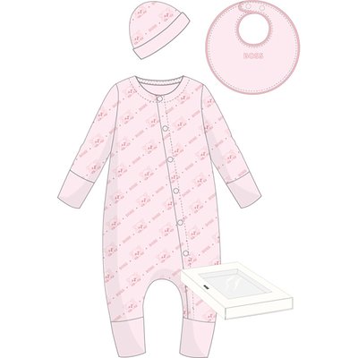 Ensemble pyjama et chapeau panda roux BOSS KIDSWEAR