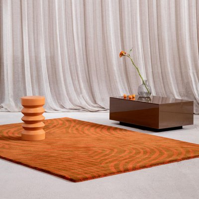 Tapis salon et chambre fait main en laine motif abstrait GROOVE UN AMOUR DE TAPIS