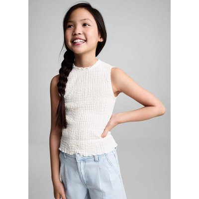 Top texturé froncé MANGO KIDS