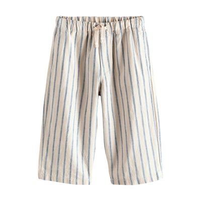 Pantalon large à enfiler en lin mélangé NEXT