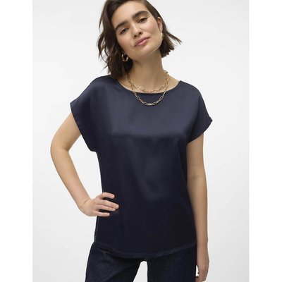 Satin Short Sleeve Blouse VERO MODA
