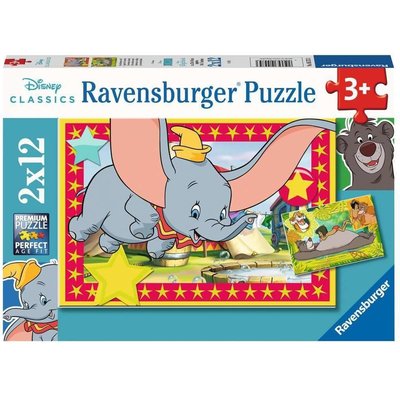 Puzzle L'appel de l'aventure Disney 2x12 pcs RAVENSBURGER