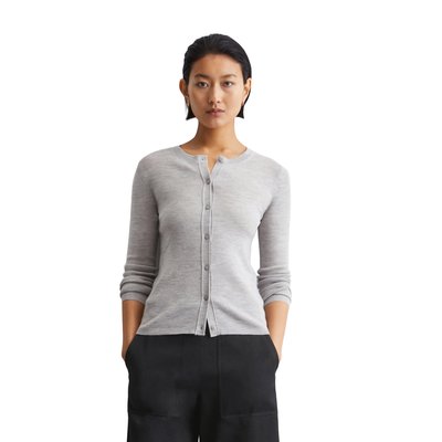 Cardigan slim en fine laine mérinos MARC O'POLO