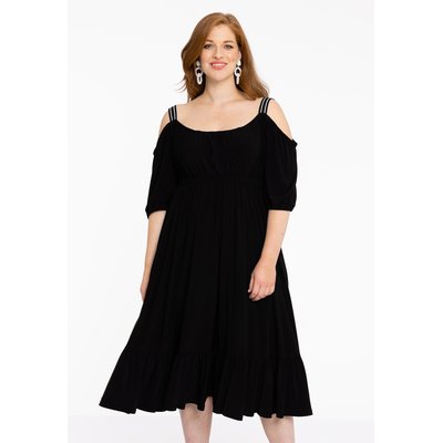 Robe volant epaule discount