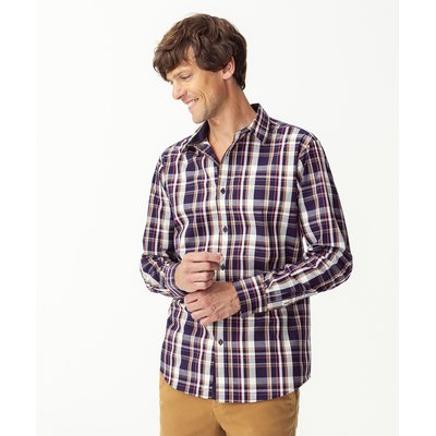 Chemise popeline à carreaux DAMART