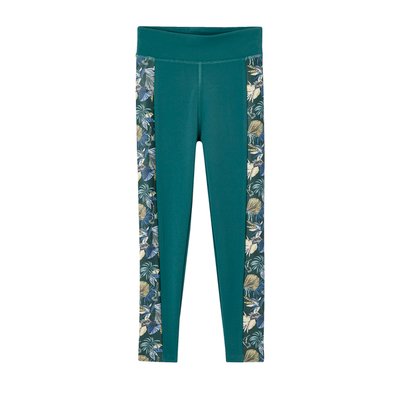 Legging sport matière technique bandes côtés fleurs exotiques VERTBAUDET