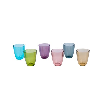 Lot de 6 verres, STREETFOOD COSY&TRENDY