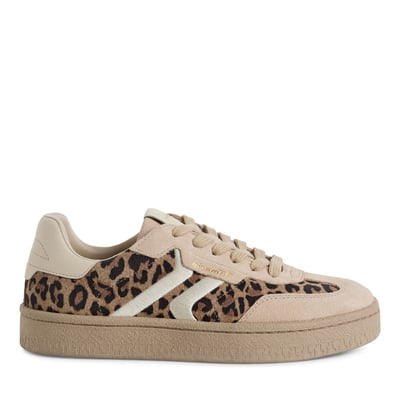 Baskets en cuir, semelle coloris miel TAMARIS